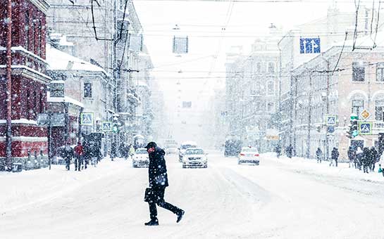 Clima de invierno y seguro de viaje